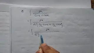 Int of dx/sinx+cosx