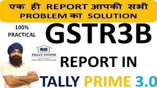 GSTR3B RETURN IN TALLY PRIME 3.0 | GST RETURN & REPORT IN TALLY PRIME | TALLY PRIME 3.0 BEST FEATURE