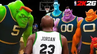 *GAME of the YEAR* ALL 7'4 COMP PRO AM TEAM CHALLENGED my MICHAEL JORDAN BUILD in NBA 2K26