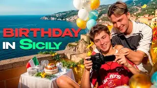Gay twins birthday with 12 guys on Sicilia 