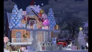 НОВОГОДНИЙ ДОМ СИМС 4 (CC) | SIMS 4 NEW YEAR'S HOUSE | SPEED BUILD