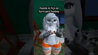 Mi hijo es un furro femboy #tiktok #shorts #vrchat #furry #furryfandom #femboy