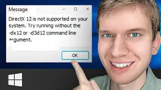 Как Исправить: DirectX 12 is not supported on your system. Try running without the -dx12 or -d3d12?