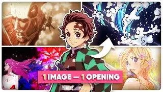 Guess the Anime Opening Frame | 50 Anime [Very Easy - Very Hard]