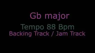Gb major 1 Hour Piano And Bass Backing Track Jam Track With  / Abm7 / Db7 /  GbMaj7 / Eb7 /