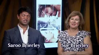 The Real "Lion" and his real Step-Mom, Saroo & Sue Brierly via Satellite
