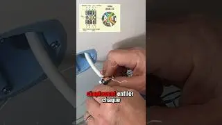 ⚡️ Comment câbler une prise RJ45 #electricien #electricite #tutorial #legrand