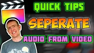 How to DETATCH audio from video in Final Cut Pro x