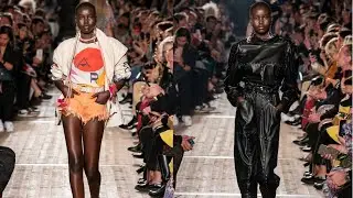 Adut Akech walks for Isabel Marant