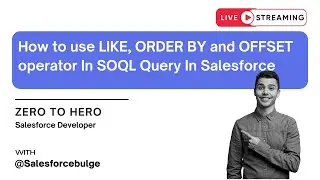 How to use LIKE, ORDER BY and OFFSET operator In SOQL Query In Salesforce | soql query