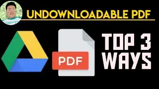 TOP 3 Ways to Download UNDOWNLOADABLE PDF FILES in Google Drive