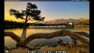 How to remove noise from an audio file.