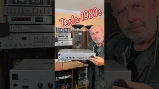 1980s TESLA stereo amplifier sound test - AZS 222 