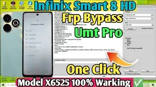 Infinix smart 8 Hd X6525 frp google account bypass umt pro✅