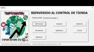 ¡COMO OBTENER EL CONTROL DE TIENDA EN EXCEL! | CONOCIENDO EXCEL