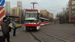 Парад в честь 125 летия московского трамвая! Заезд в депо им. Баумана