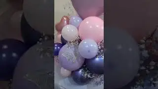 Очередной Макси Букет из воздушных шаров и цветов 😊💜💖 и цветовая гамма зашла 👍