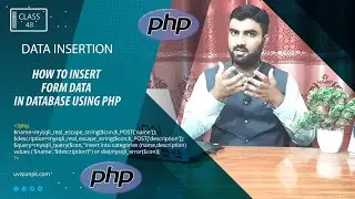 Insert Form Data in Database Using PHP, Prevent From SQL Injection, Class 48 | Backend Development
