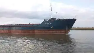 Теплоход Magellan.Сухогрузное судно проект Волга.Река Дон.Ростовская область.