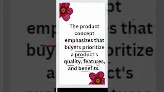 Product Concept  #selfstudy179 #youtubeshorts #education