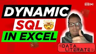 Stop Static SQL! Pass cell values as SQL parameters!