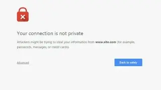 how to fix SSL certificate error in google chrome