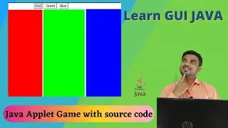 Java Applet Game | Change Background color on button click | Java Game using NetBeans