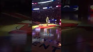 Cameron Goode, 15yo, Star Spangled Banner, MLK Day, @ Bulls Game