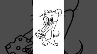 How to Draw Jerry #jerry #cartooncharactersdrawing #tomandjerry #cartoondrawingseasy #easydrawings