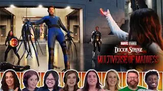 Reactors Reacting to WANDA FIGHTS ILLUMINATI | Doctor Strange in the Multiverse of Madness (2022)