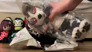 NEW Helluva Boss Loona Plush Unboxing + Halloween Pins SHARKROBOT Vivziepop SWAG Shitpost