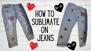HOW TO SUBLIMATE ON WALMART JEANS USING YOUR CRICUT