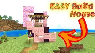 Cherry Blossom House minecraft 1.20 | How to build small house tutorial? #minecraft