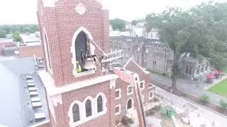 St. Bridgets Bell Tower - Bell Installation