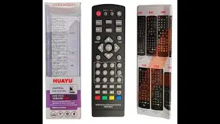 Инструкция по настройке универсального пульта дистанционного управления Huayu DVB-T2+2  VER.2021