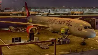 VIRGIN ATLANTIC FULL FLIGHT: Lagos - London. Heathrow. Microsoft Flight Simulator 2020.