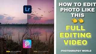 Portrait Photo Editing in Lightroom and PicsArt application #lightroom #portrait #mobilephotography