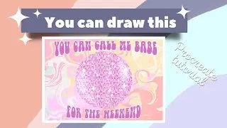 You can draw this | Retro disco ball wallpaper with Procreate | Procreate tutorials
