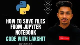 How to save files from jupyter notebook | Python to AI ML and Data Science| Code with Lakshit#45