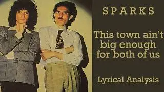 What is 'This Town Ain't Big Enough For Both Of Us' by SPARKS about?