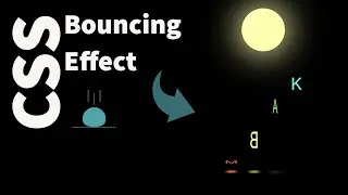 【MBAK】Pure CSS | Bouncing letters and Shadow Animated Effect | Light Bulb Effect
