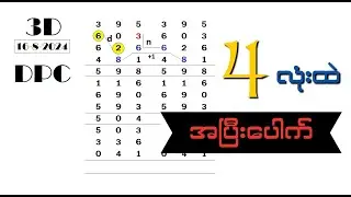 3D//15ကြိမ်၄လုံးအပြီးပေါက်မူ
