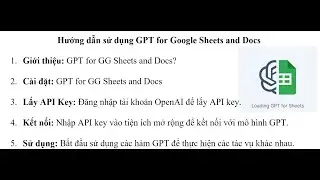 Hướng dẫn sử dụng GPT for Google Sheets and Docs