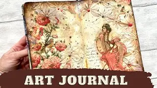 Mixed Media Art Journal with Rica Paper ❤️🌺❤️