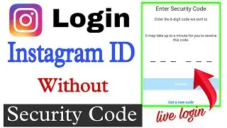 Instagram security code Problem | Instagram Security code not received | fix Security code Essue