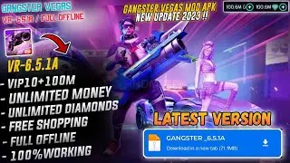 🔥Gangster Vegas Mod Apk 6.5.1a Highly Compressed | Unlimited Money, Diamonds, Vip 10, Working 100%