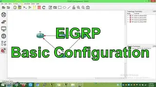 EIGRP Basic configuration Part 1 || GNS3 Labs ||Distance vector Routing Protocol|| Dinesh Kumar