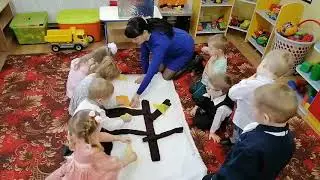 Занятие по художественно-эстетическому развитию с использованием арт-методики "Шифоновая радуга"