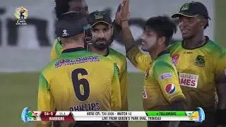 Sandeep Lamichhane bowling In Cplt20 2020 ll Jamaica Tallawahs v Guyana Amazon Warriors ll Match 14