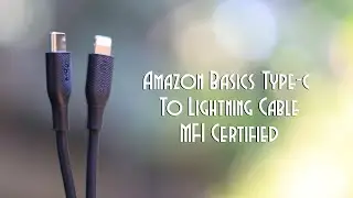 Amazon Basics USB C to Lightning TPE MFi Certified Charging Cable for Smartphone (Black, 1.2 meter)